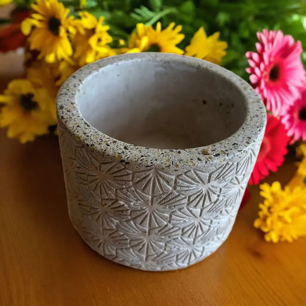 Macetero mediano Glass Sand - Glass Sand