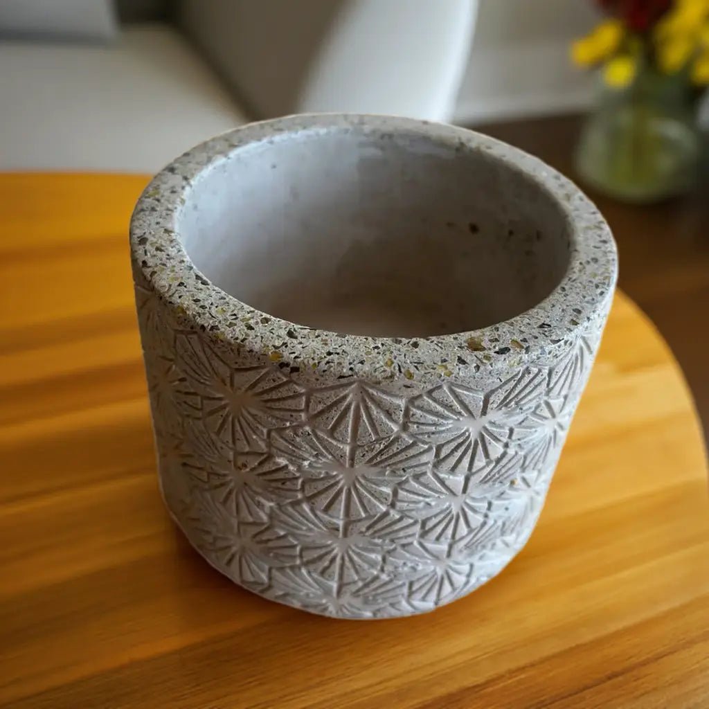 Macetero mediano Glass Sand - Glass Sand