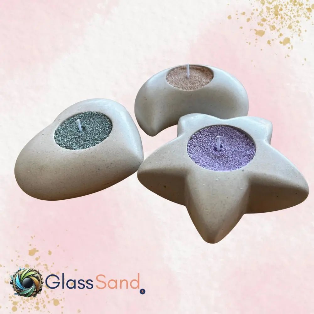 Set Velas decorativas - Glass Sand