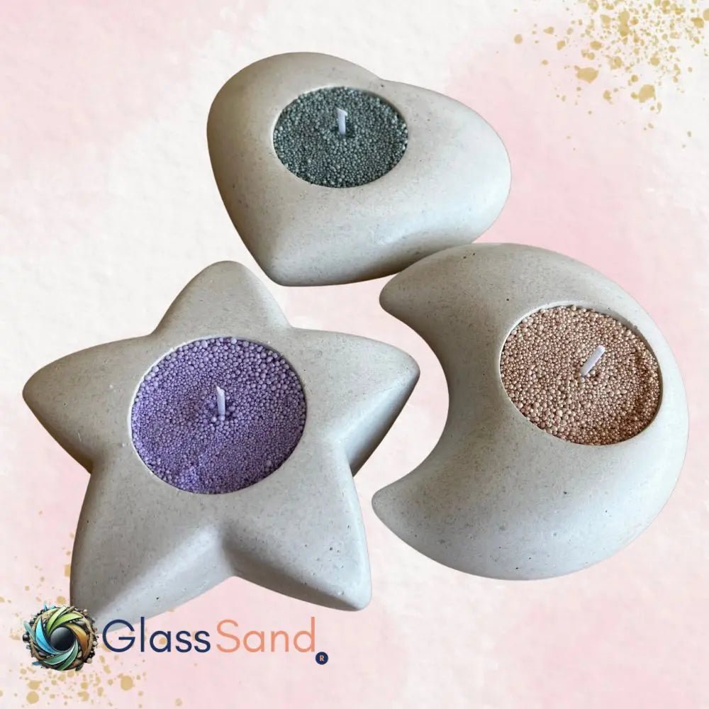 Set Velas decorativas - Glass Sand